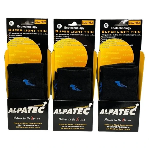 ALPATEC Unisex Sport Socks 3-Pack M - Picture 1 of 7